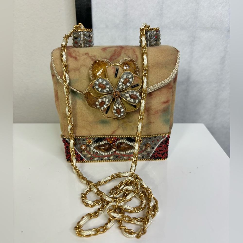 VINTAGE MARY FRANCES EMBELLISHED PURSE